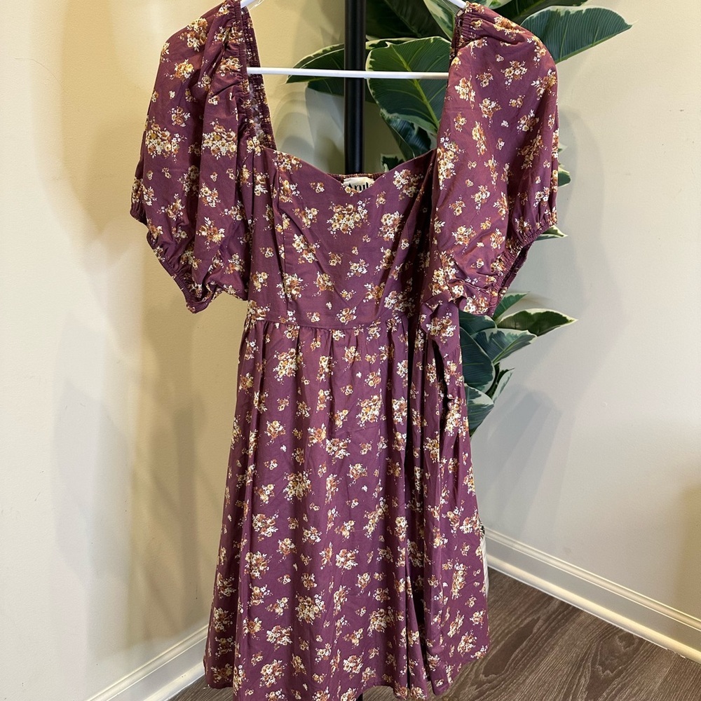 Floral Purple Dress